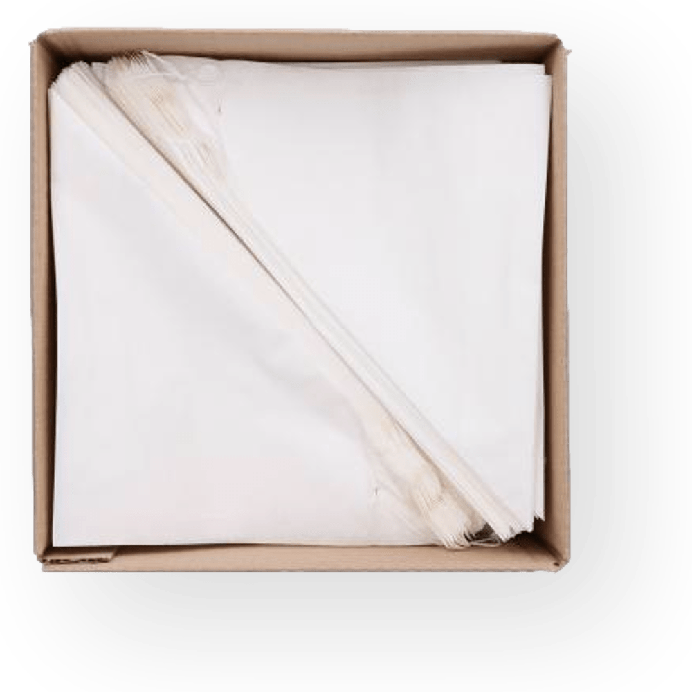Pommestüten/Spitztüten gefädelt | Pergamentersatz | 125g | 19cm | weiß