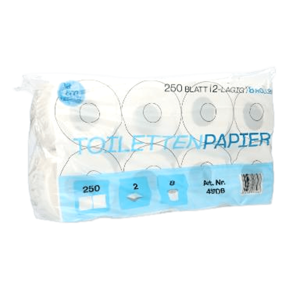 Toilettenpapier 8 Rollen in weiß