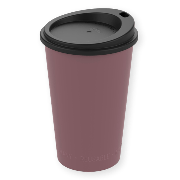 Mehrweg-Kaffeebecher To Go in rot