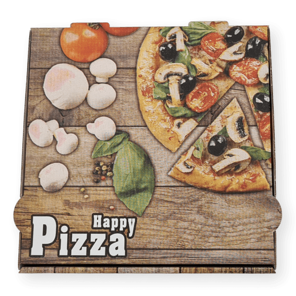 Günstiger Pizzakarton mit neutraldruck in braun