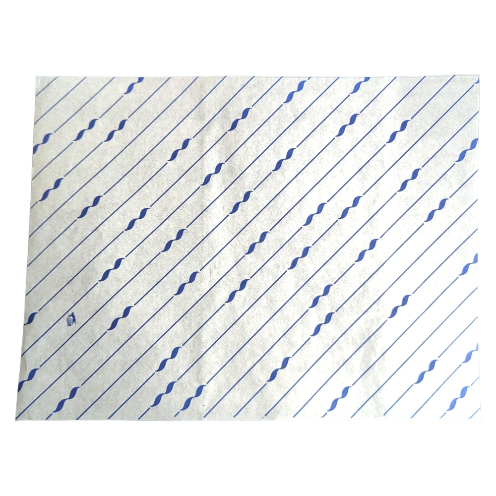 Burgerpapier aus Kraftpapier in blau