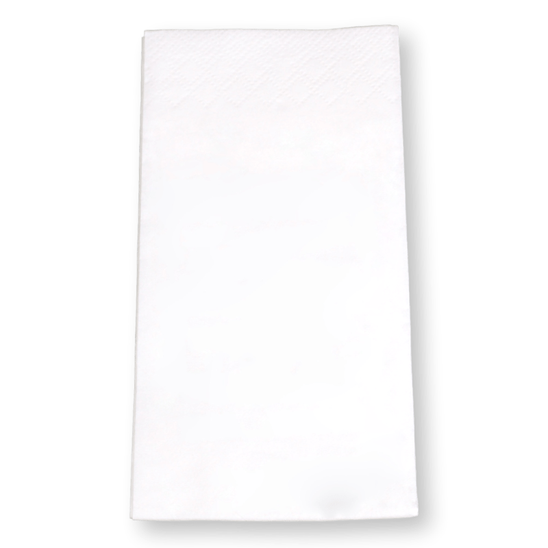Tissue-Servietten 33x33cm achtel weiß
