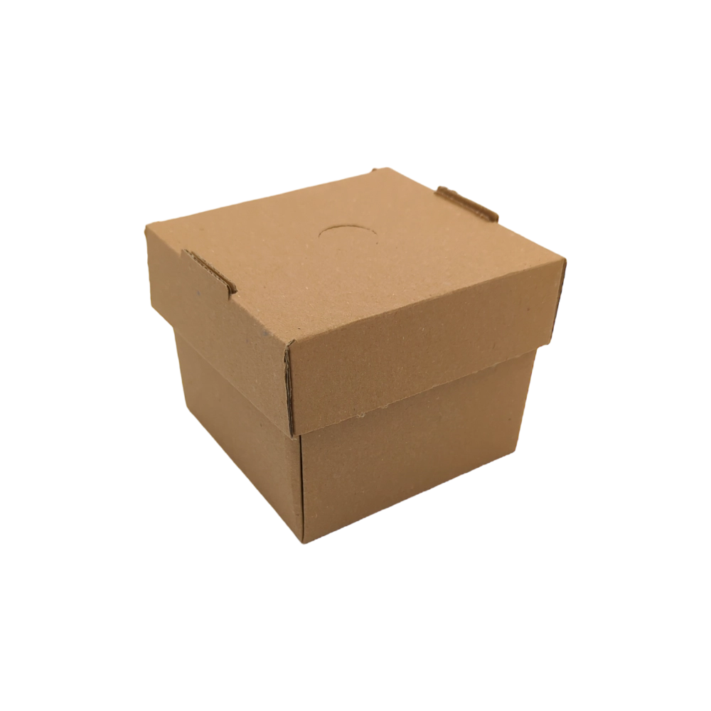 Hamburger-Faltbox-aus Pappe in braun