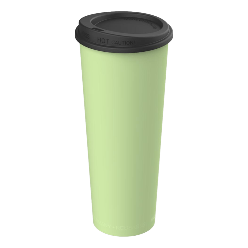 Mehrweg-Kaffeebecher To Go inkl. Deckel | PP | 0,5L | grün